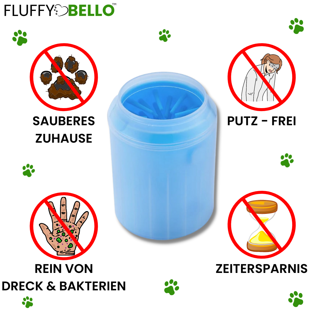 Fluffy Pfotenreiniger™ - In Sekunden saubere Pfoten