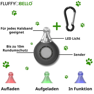 FLUFFY SCHUTZ™ 2.0 - DER NR 1. CHEMIEFREIE ZECKENSCHUTZ ANHÄNGER - Fluffy Bello