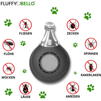 FLUFFY SCHUTZ™ 2.0 - DER NR 1. CHEMIEFREIE ZECKENSCHUTZ ANHÄNGER - Fluffy Bello